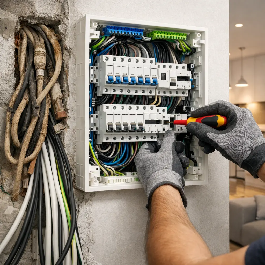 Realizacja instalacji elektrycznej – Modernizacja starej instalacji – Smart Move Project