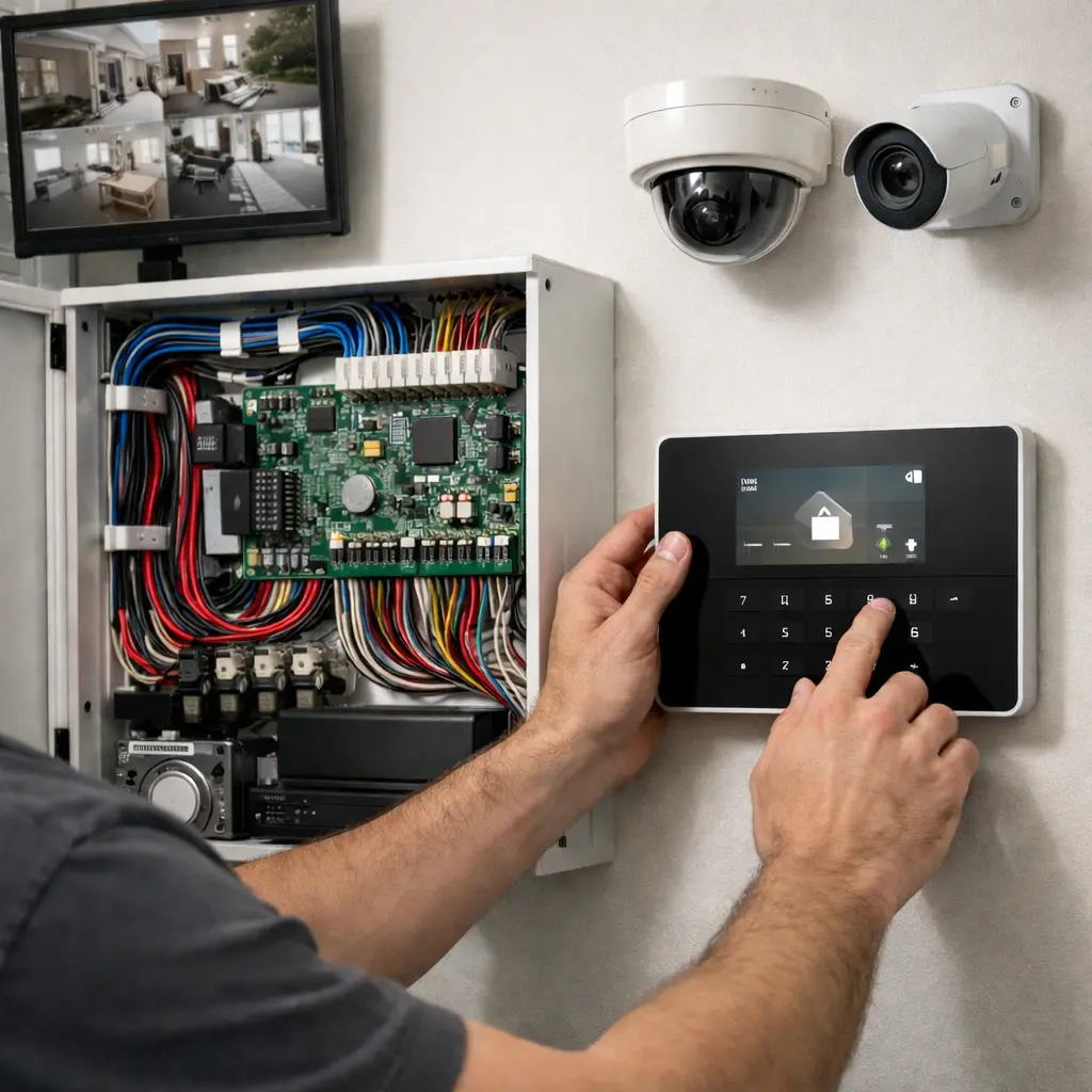 Realizacja instalacji elektrycznej – Monitoring i systemy alarmowe – Smart Move Project